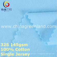 Хлопок одиночный Джерси трикотажные ткани для одежды рубашка (GLLML377)
